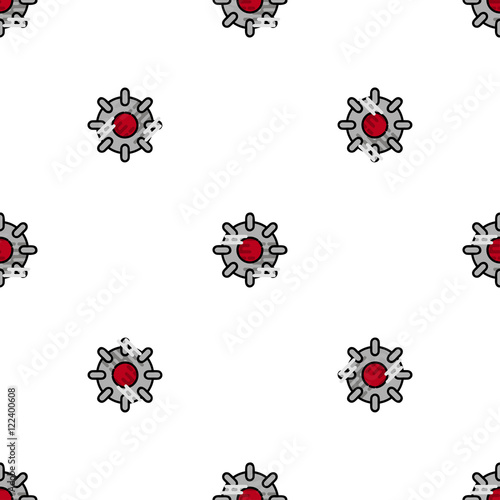 Bomb flat icon pattern