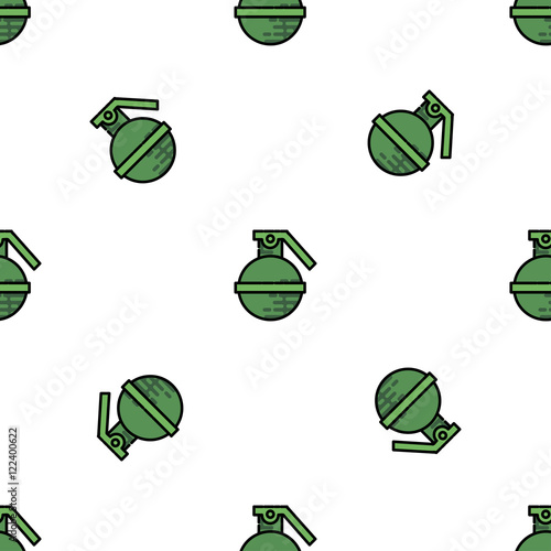 Bomb flat icon pattern
