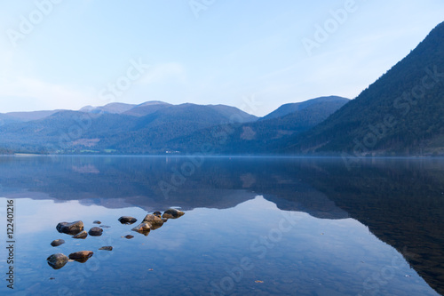 Fototapeta Naklejka Na Ścianę i Meble -  Stones in a lake