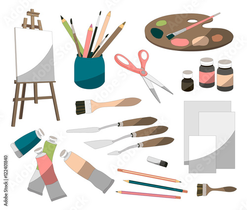 Painter icons set