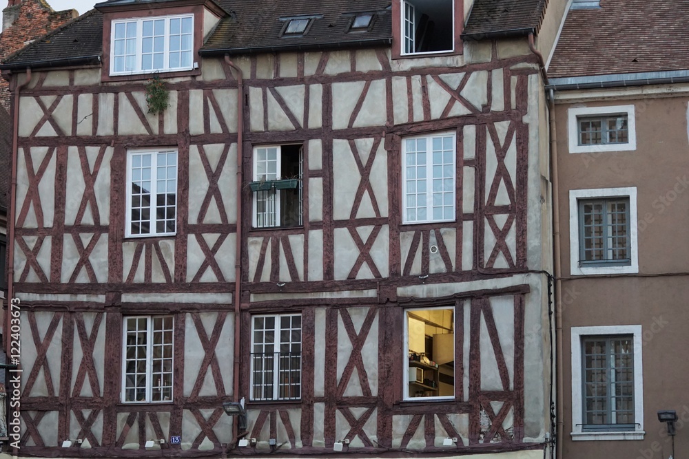 Fototapeta premium french half-timbered houses