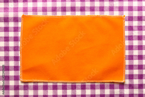 Orange microfiber cloth for glasses
