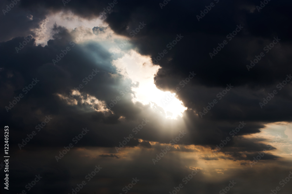 Obraz premium beautiful sunset sky.