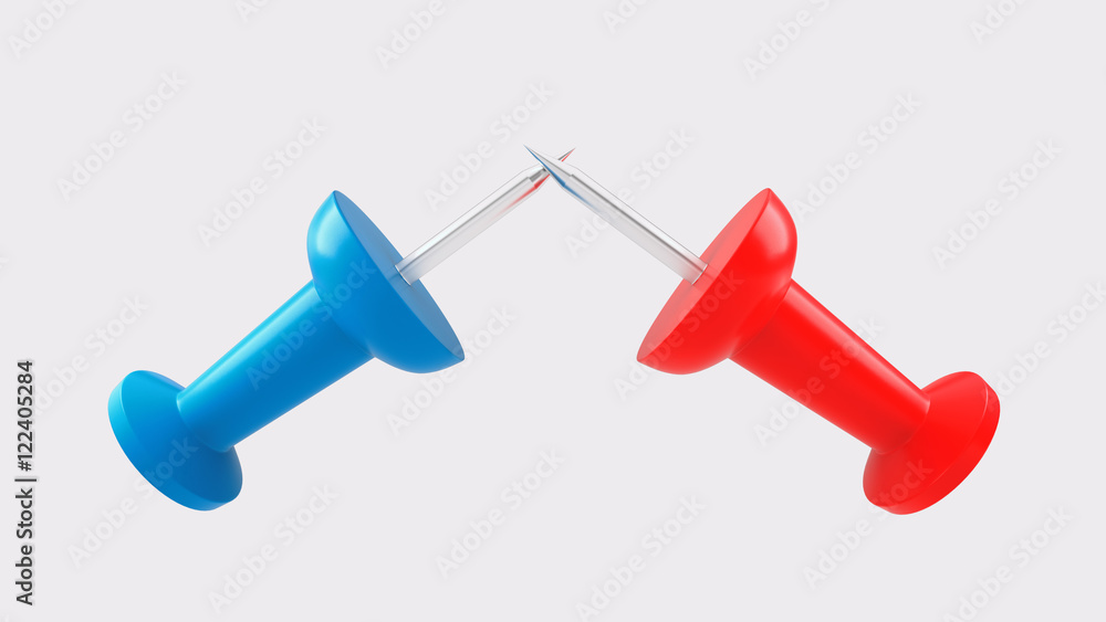 A Pair of Dueling Thumbtacks A Pair of Dueling Thumbtacks