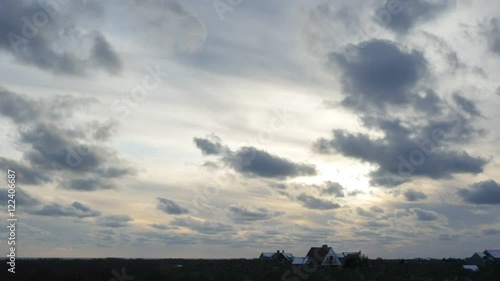 Winter clouds time-lapse