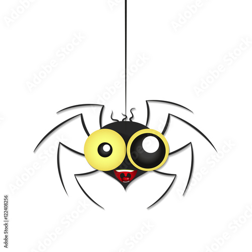 black spider weighs