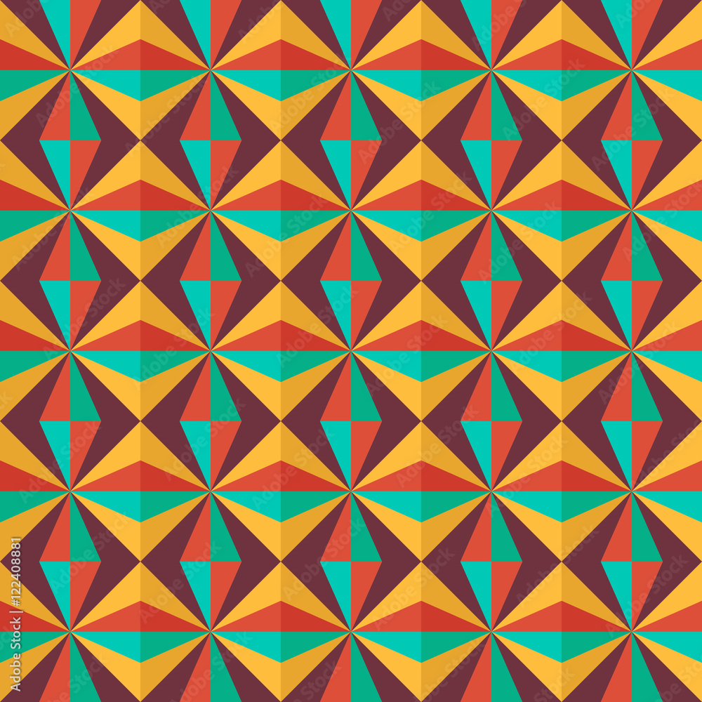 colorful seamless geometric pattern