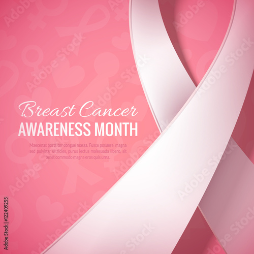 Breast Cancer October Awareness Month Campaign Background