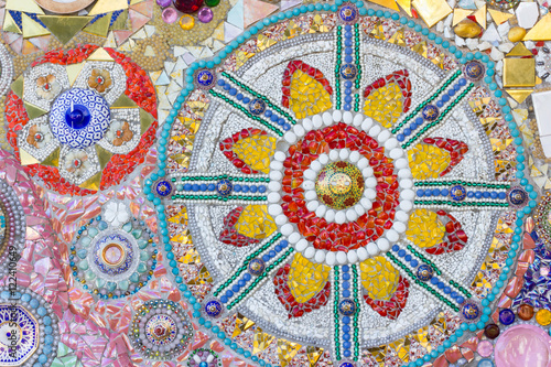 Wallpaper Mural Colorful mosaic abstract background made of broken glass and ceramic Torontodigital.ca