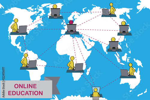 Concept of distance education and e-learning.