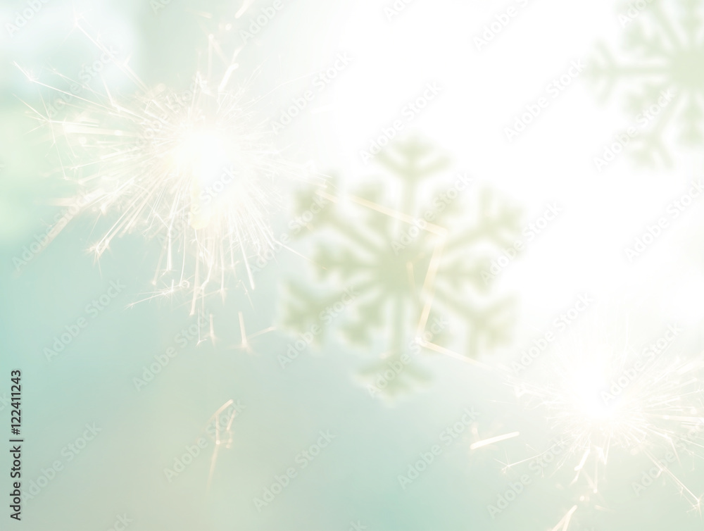 ice crystal on snow in blurred background ice crystal on snow in blurred background