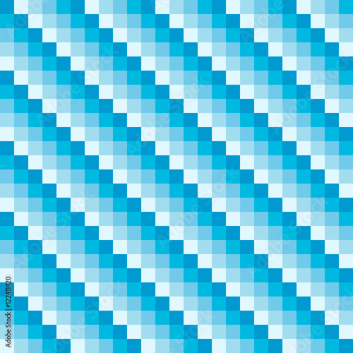 blue squares with different shades of blue diagonal form of the winter ice pattern, vector for print or website design