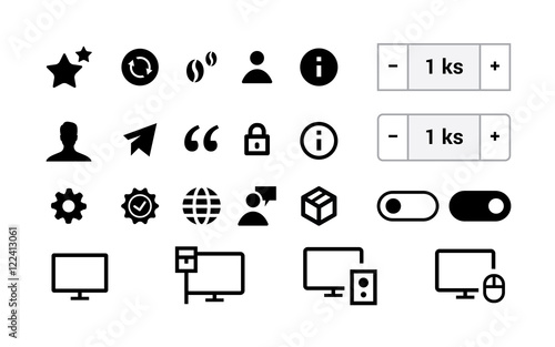 Hodgepodge icon set.