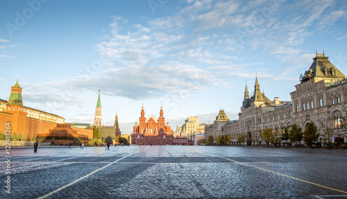 Photography Panorama of Red Square in Moscow, Russia