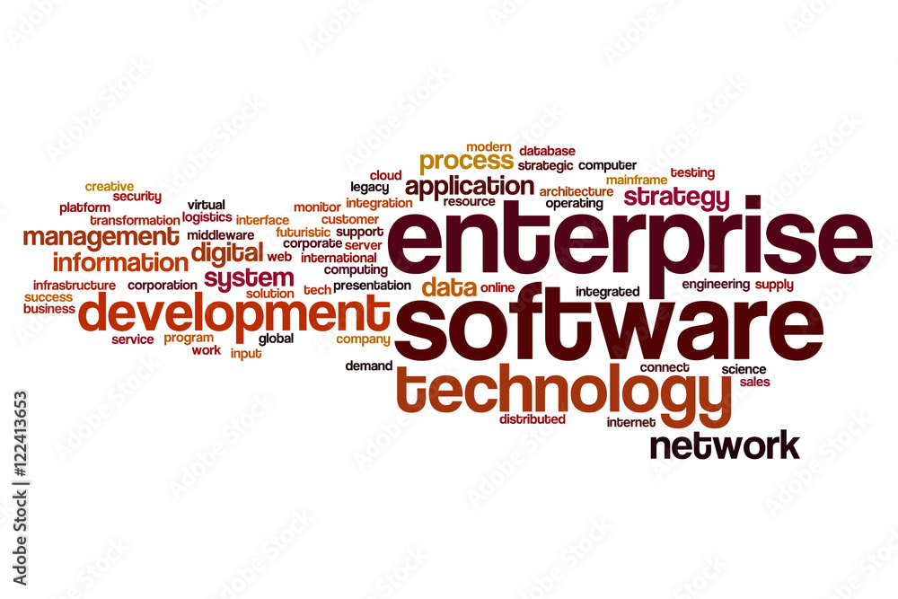 Enterprise software word cloud Enterprise software word cloud