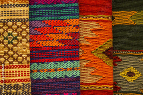 Typical handmade fabrics
