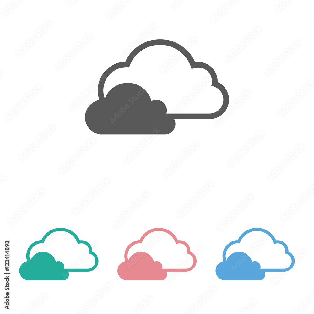Naklejka cloud icon