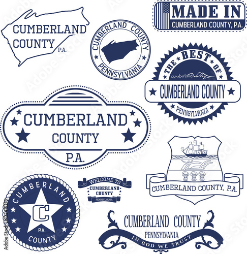 generic stamps and signs of Cumberland county, PA