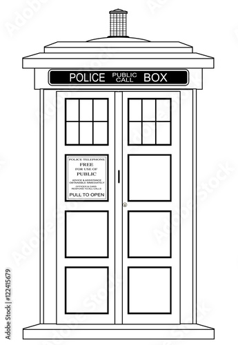 Old Fashioned British Police Box