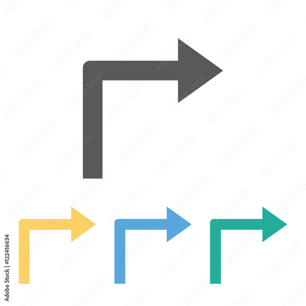 turn right icon turn right icon