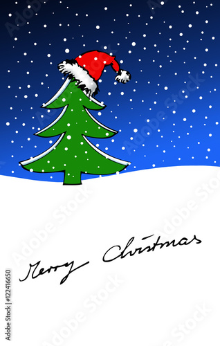 Weihnachtskarte Tannenbaum