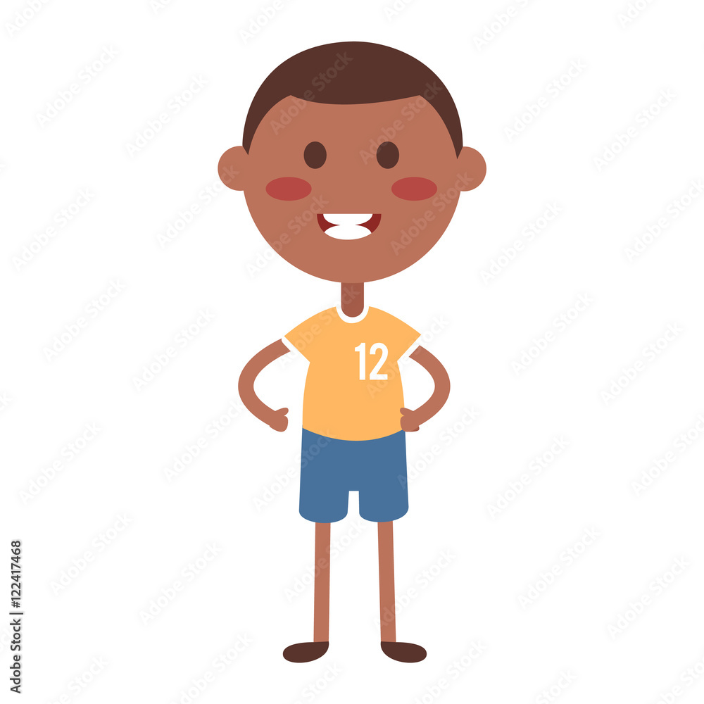 Cute boy vector illustration. Cute boy vector illustration.