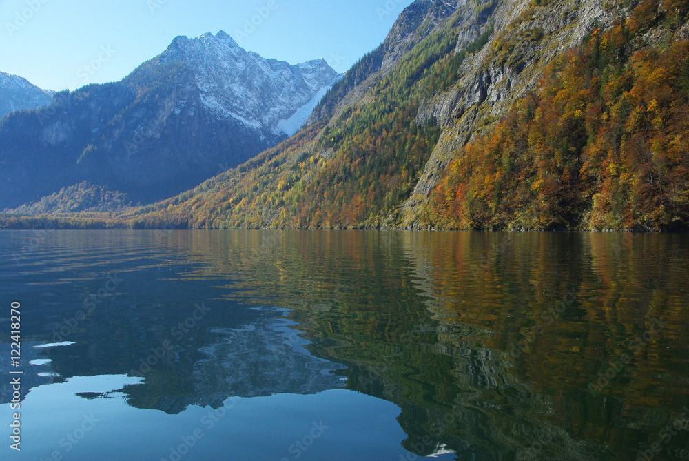 The Watzmann from the Königssee, near Berchtesgaden The Watzmann from the Königssee, near Berchtesgaden