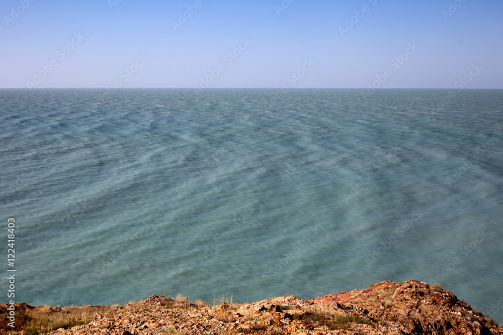 Lake Balkhash, Kazakhstan . Lake Balkhash, Kazakhstan .