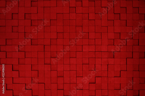 abstract cube background-red
