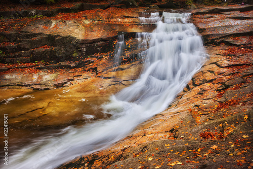 Autumn Waterfall on Mumlava River