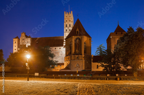 Malbork Castle by Night