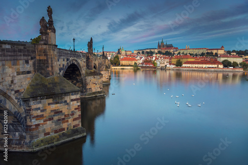 Prague. Image of Prague, capital city of Czech Republic, during sunrise.