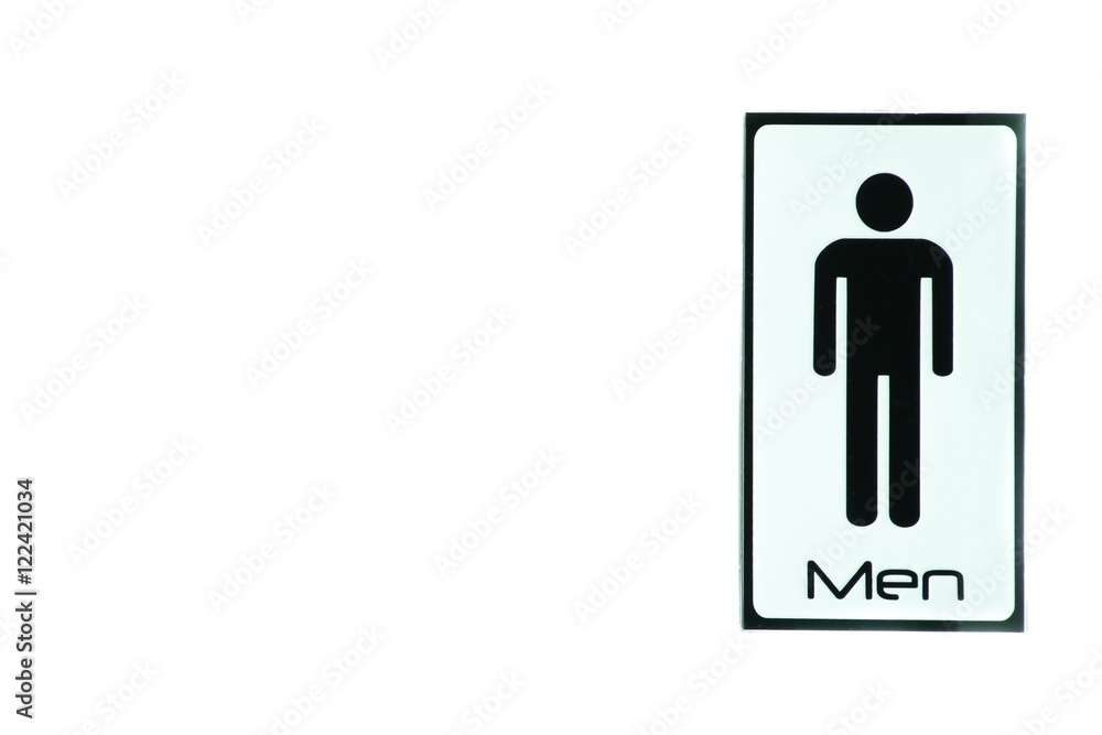 Man restroom sign.
