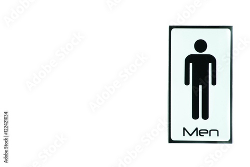 Obraz na płótnie Man restroom sign. w salonie