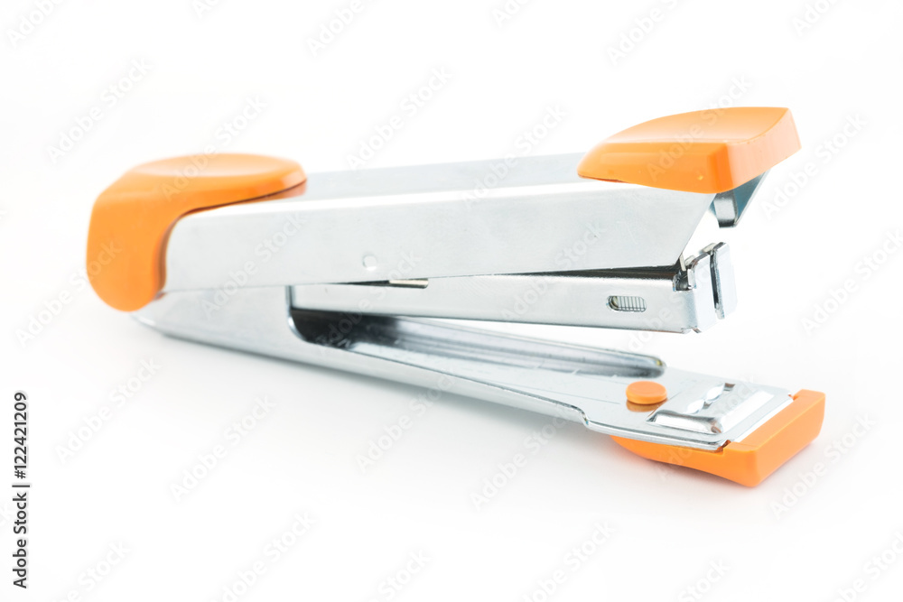 Orange Stapler isolated on white Orange Stapler isolated on white