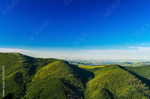 Breathtaking landscape of Ukrainian Carpathian mountains.