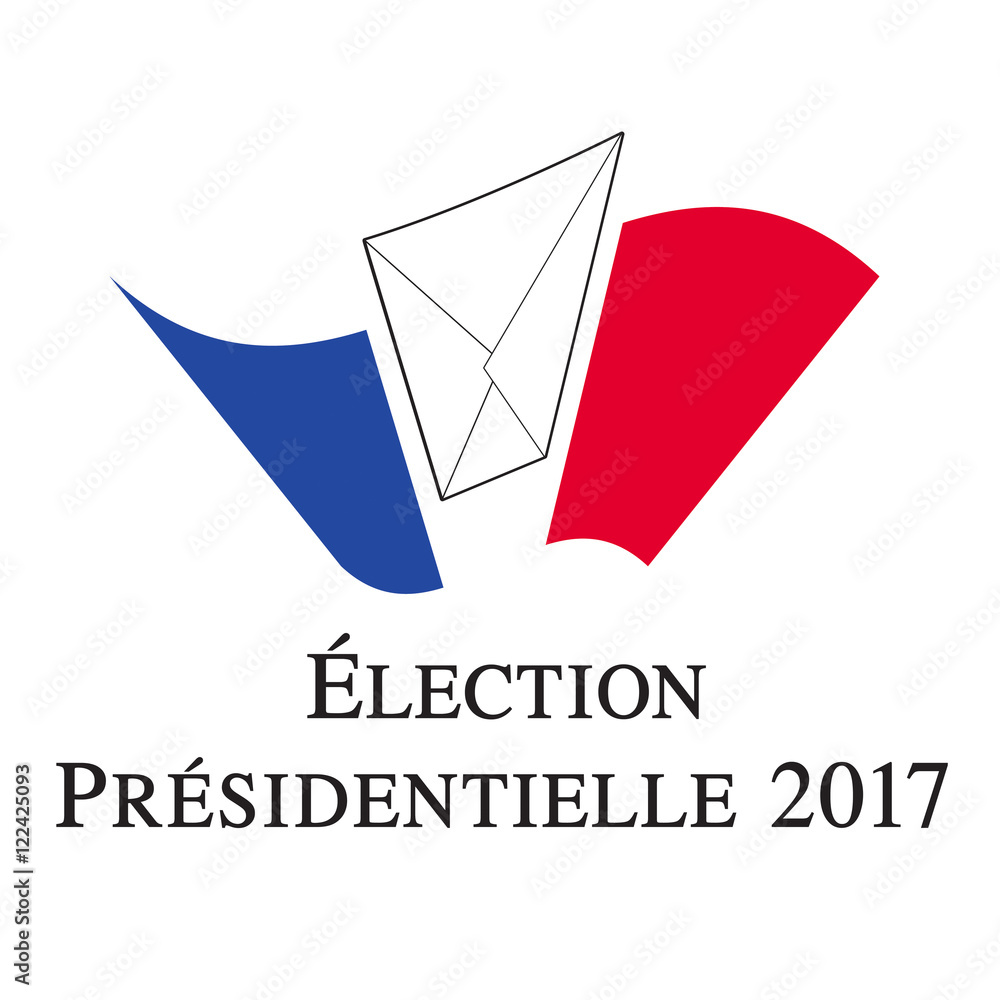 Naklejka premium ÉLECTION PRÉSIDENTIELLE