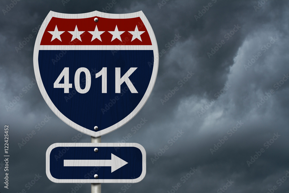 American 401K Highway Road Sign American 401K Highway Road Sign