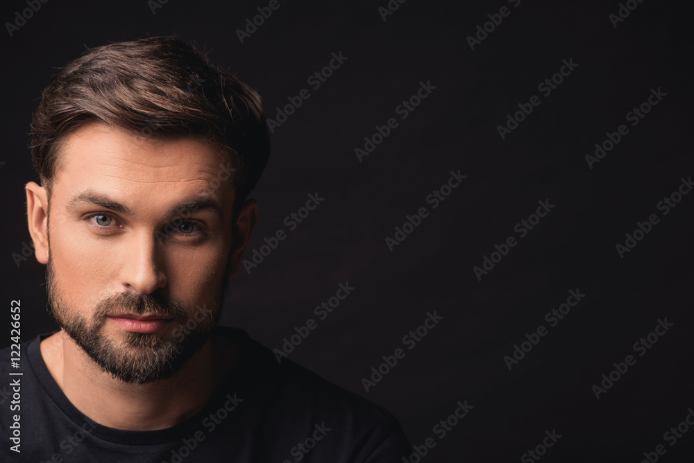 Attractive guy expressing his confidence Attractive guy expressing his confidence