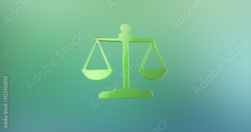 Justice Scales Color 3d Icon