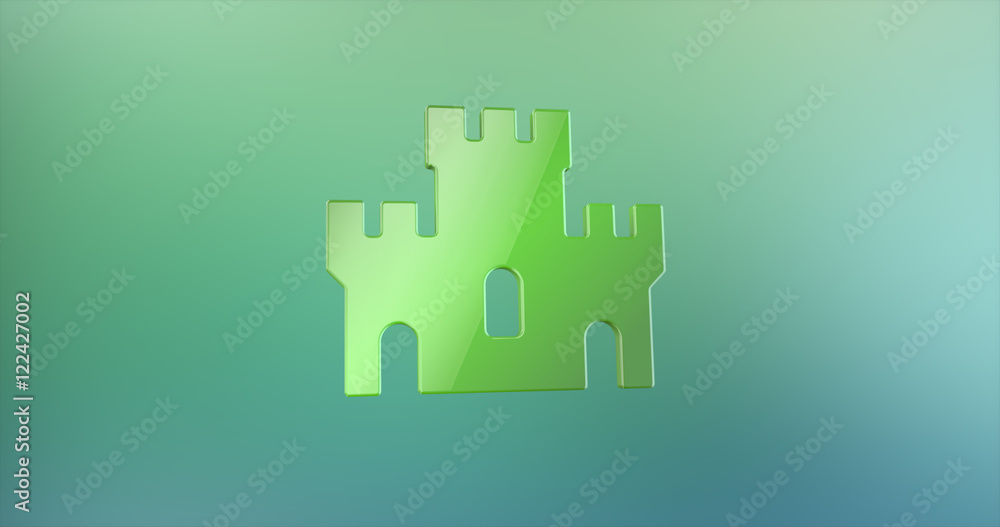 Castle Color 3d Icon