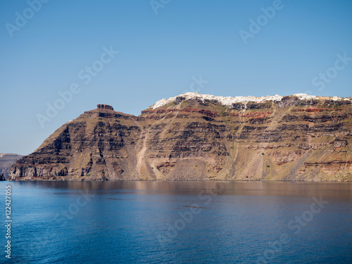 beautiful view of Santorini island