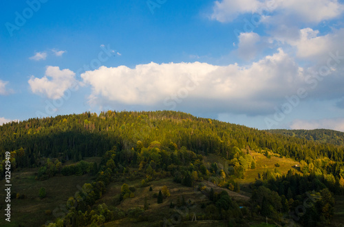 Carpathian mountains landscape