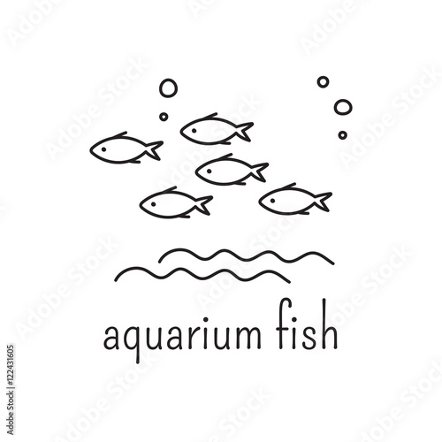 Aquarium thin line icon