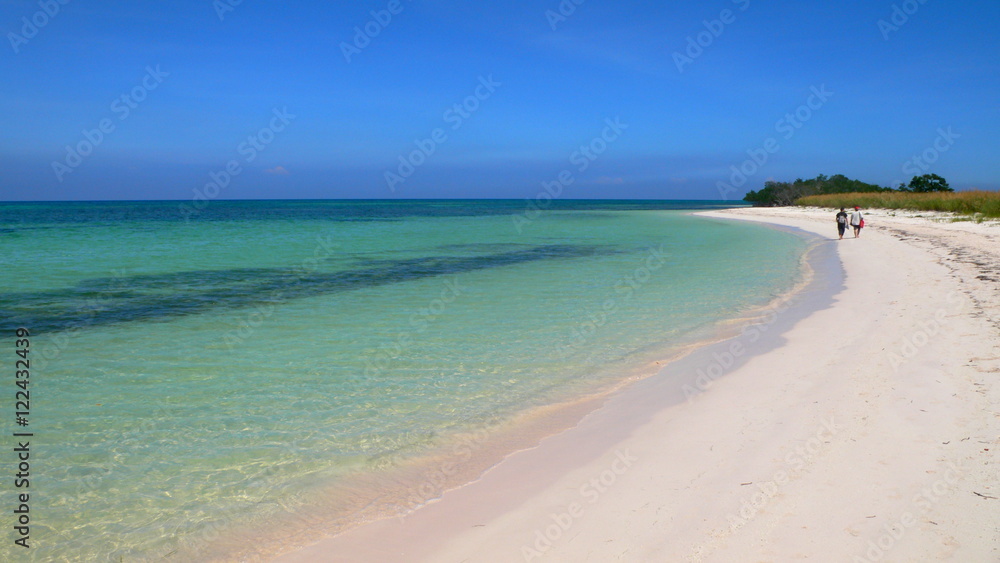  Cayo Jutias beach in the northern seaside of Cuba.