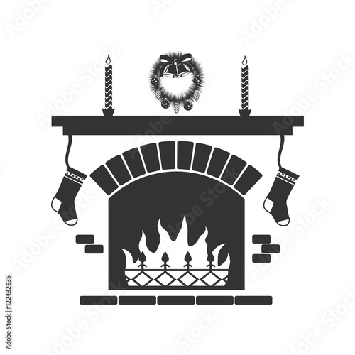 Christmas fire emblem black white