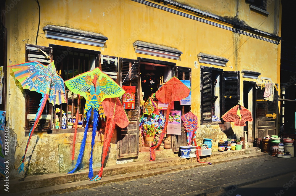 HOI AN, VIETNAM - JANUARY 11, 2014: Hoi An old town. Hoi An is a popular tourist destination of Asia. Hoian is recognized as a World Heritage Site by UNESCO. (Editorial Only)