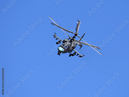 Fototapeta Naklejka Na Ścianę i Meble -  Combat helicopter in flight