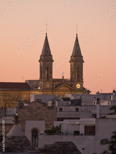 twin Tower of church Alberobello