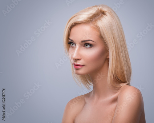 Young and pretty blonde woman